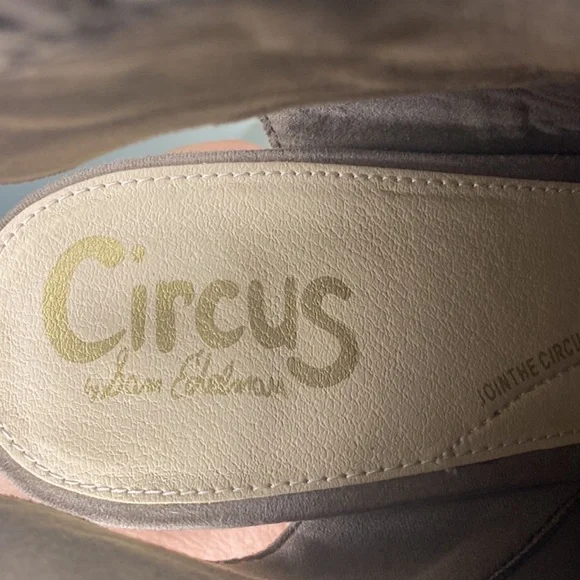 Circus by Sam Edelman Edna Taupe Peep Toe Bootie Shoes Size 9 - Picture 7 of 7